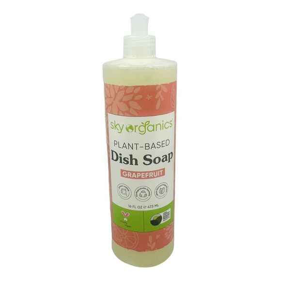 Sky Organics Plant- Based Dish Soap - Grapefruit - 16 fl oz - 2 Bottles - Picture 2 of 3